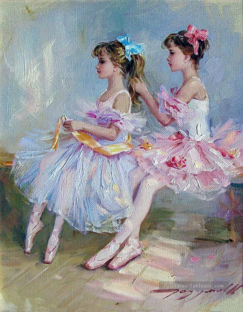 Jolie femme KR 023 Little Ballet Dancers Peintures à l'huile